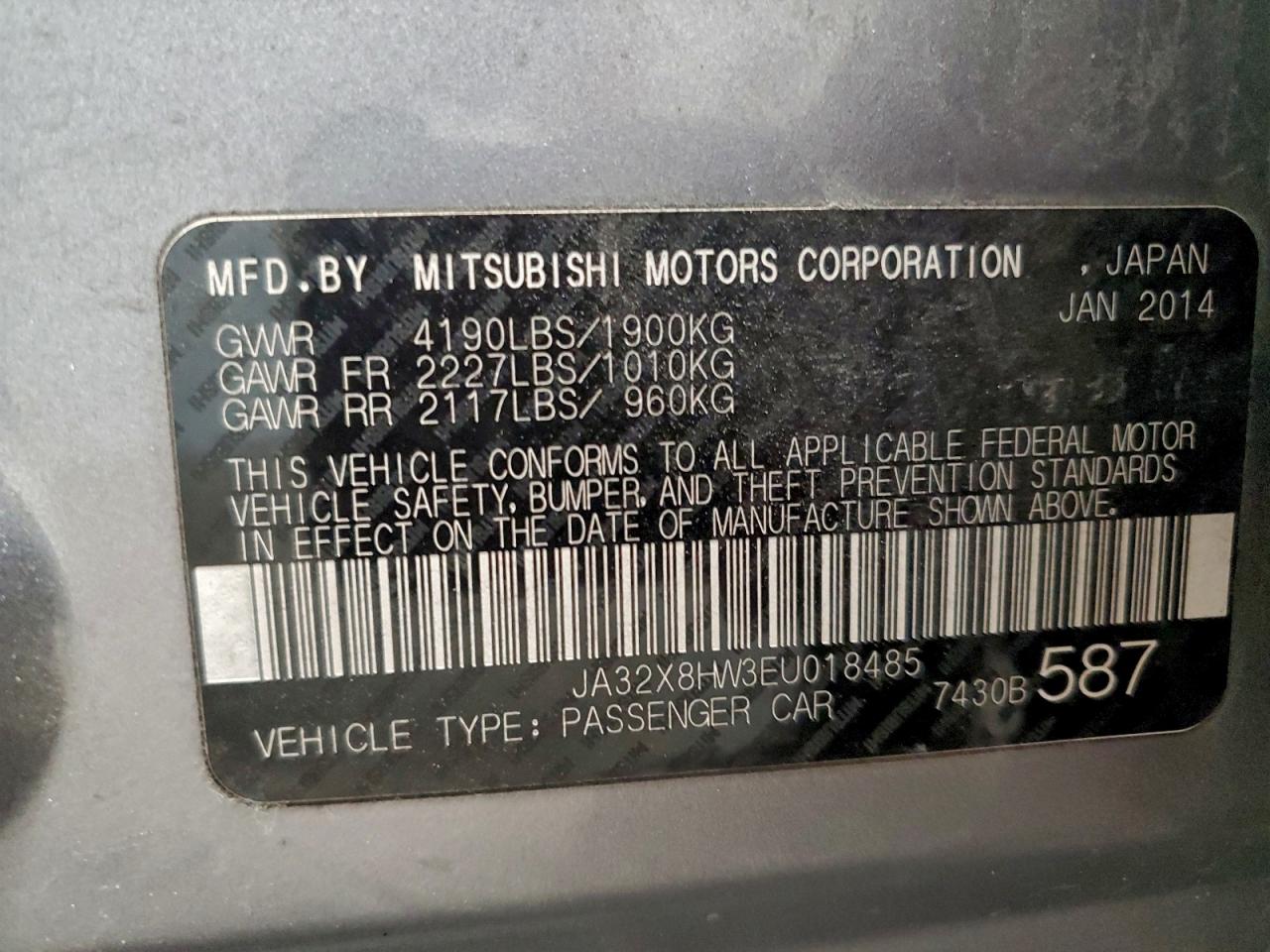 2014 MITSUBISHI LANCER GT photo 12