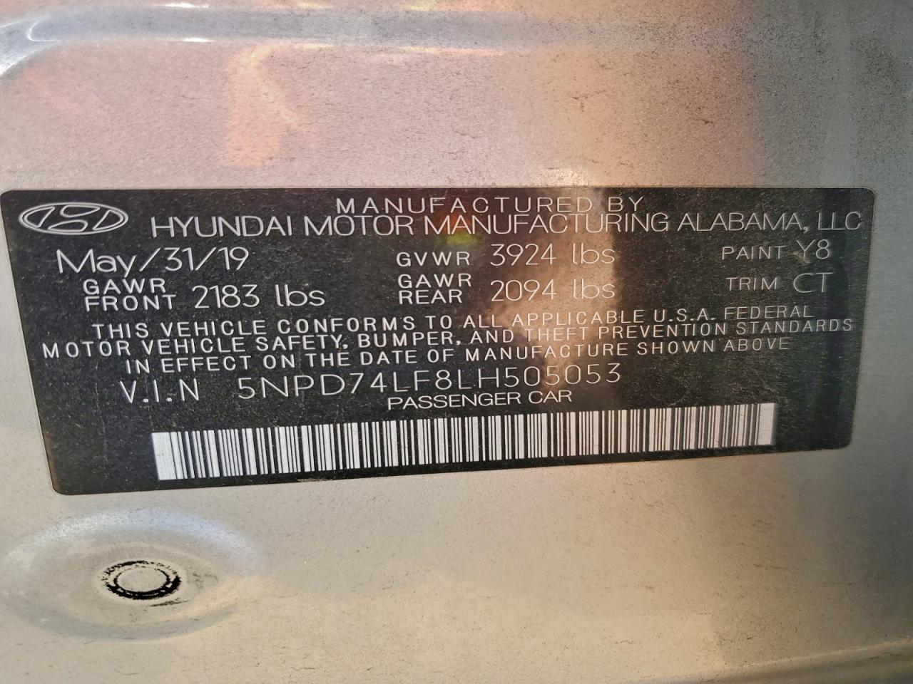 2020 HYUNDAI ELANTRA SE photo 12