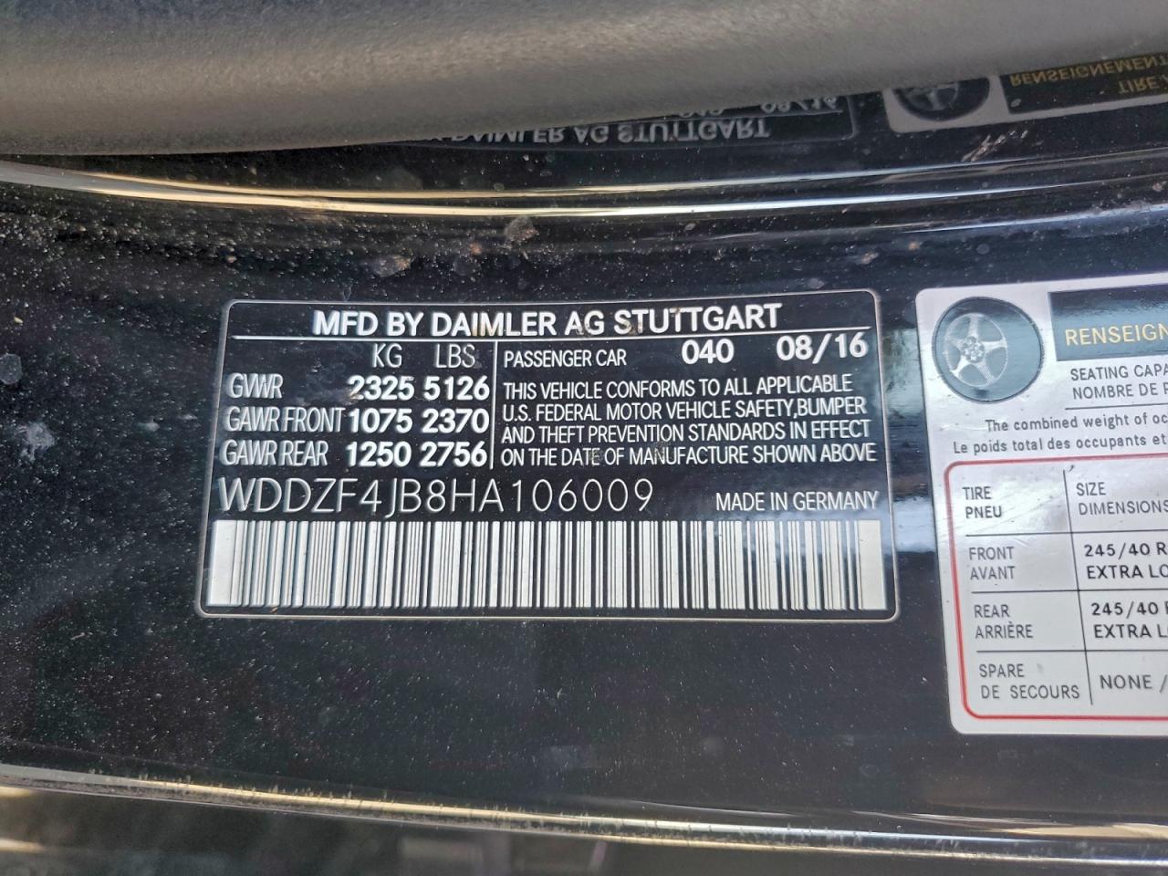 2017 MERCEDES-BENZ E 300 photo 12