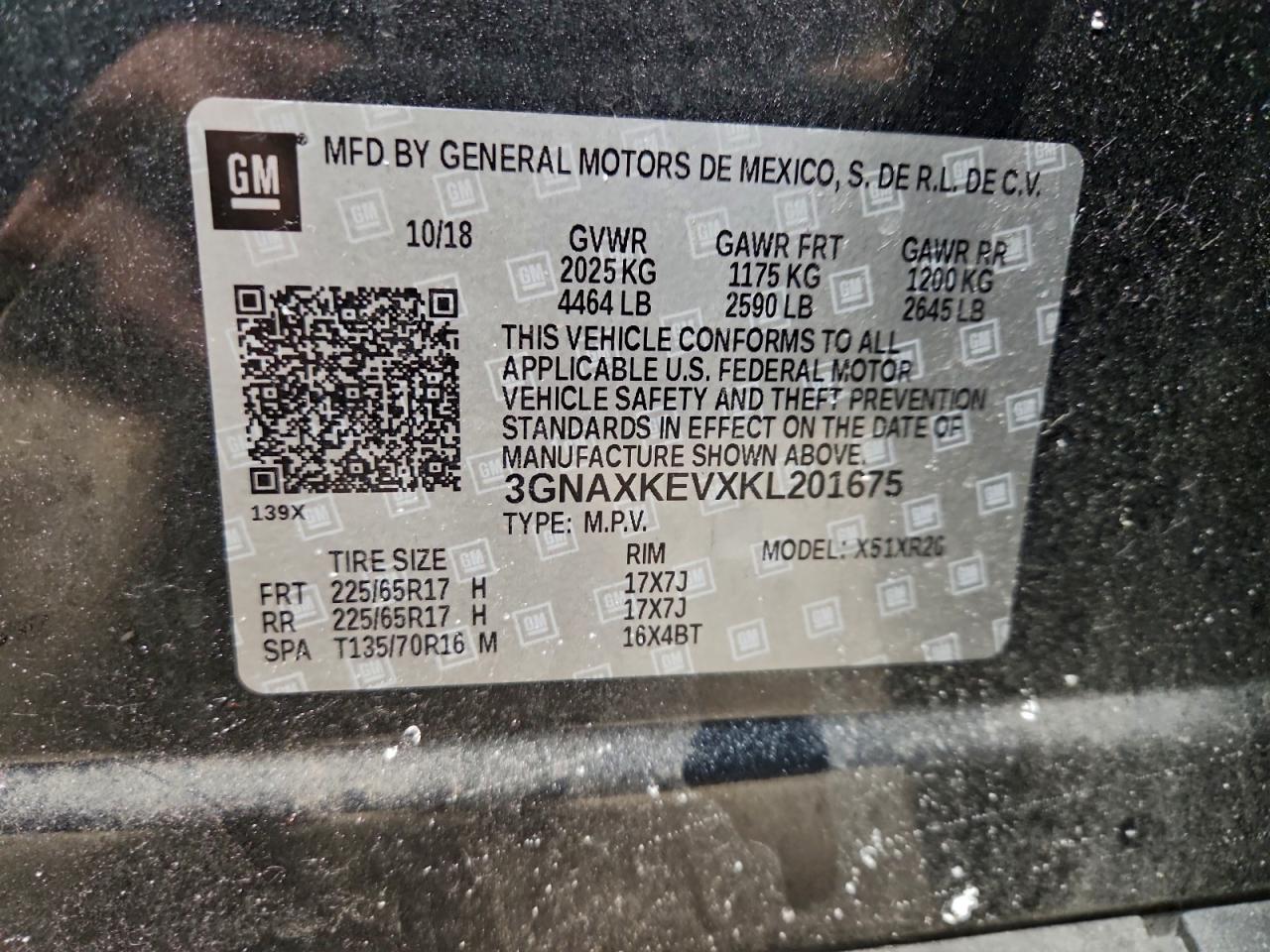 2019 CHEVROLET EQUINOX LT photo 13