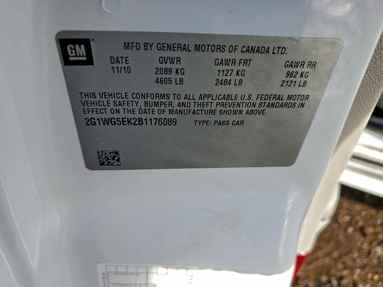 2011 CHEVROLET IMPALA LT photo 12