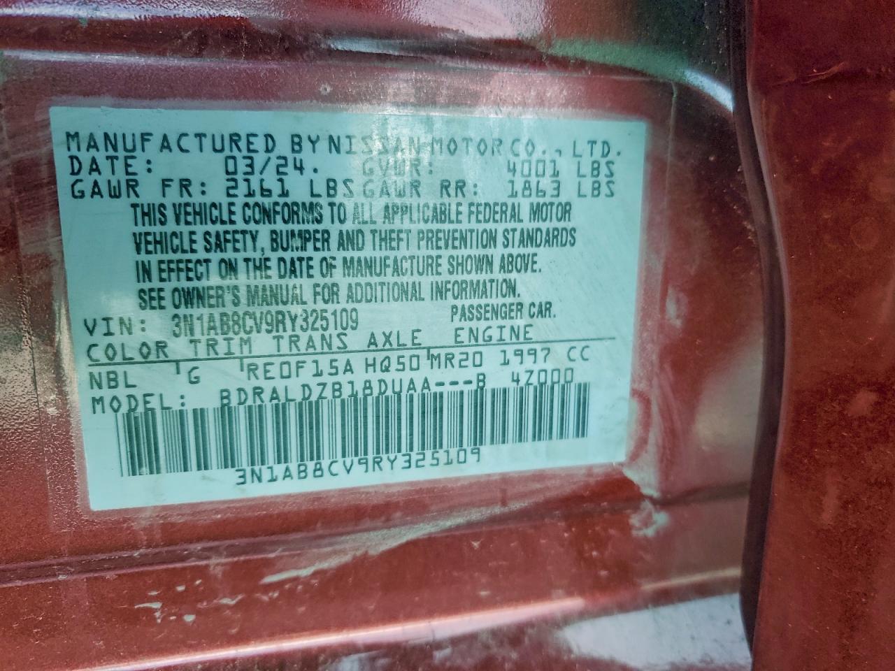 2024 NISSAN SENTRA SV photo 13
