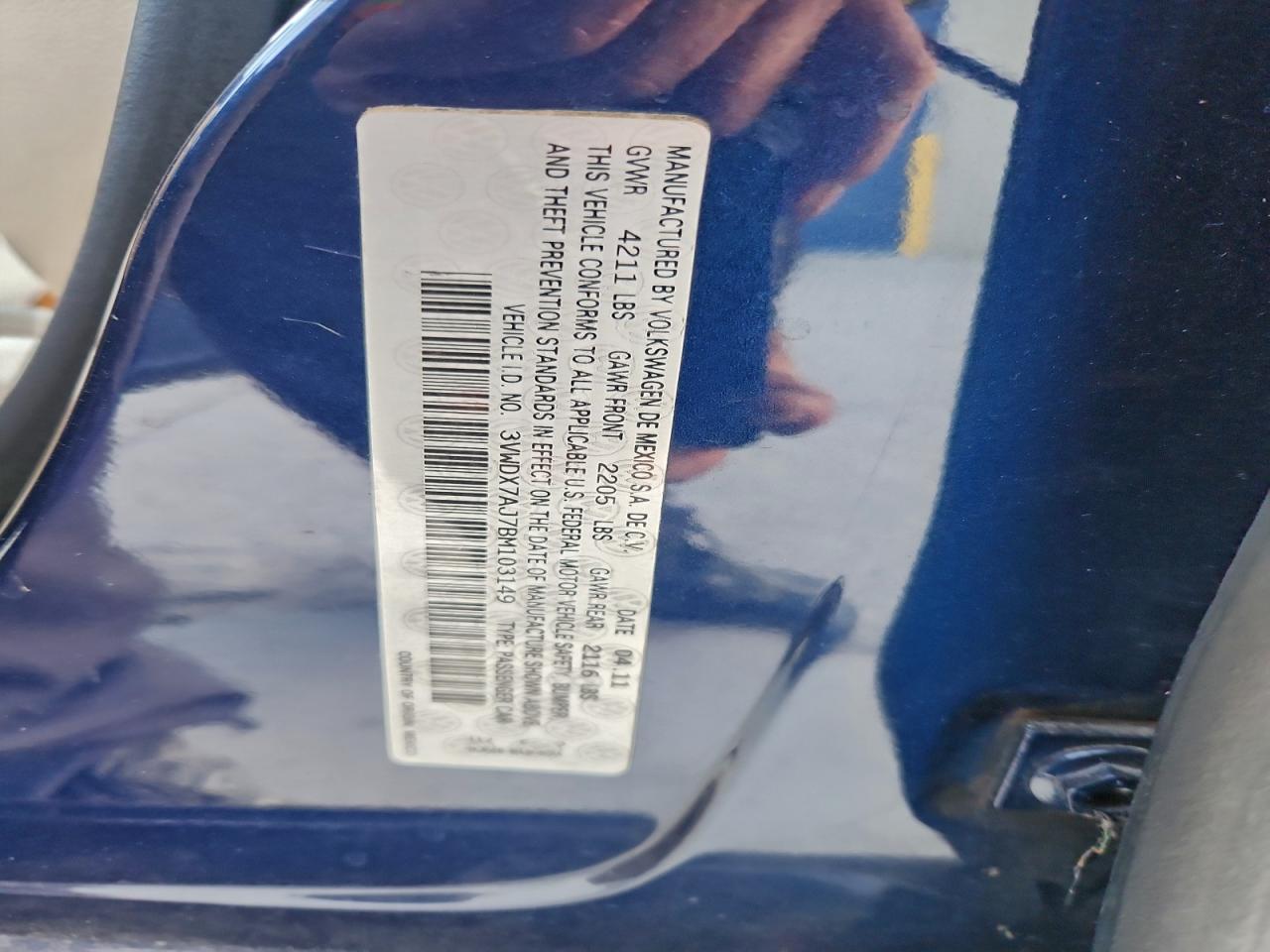 2011 VOLKSWAGEN JETTA SE photo 12