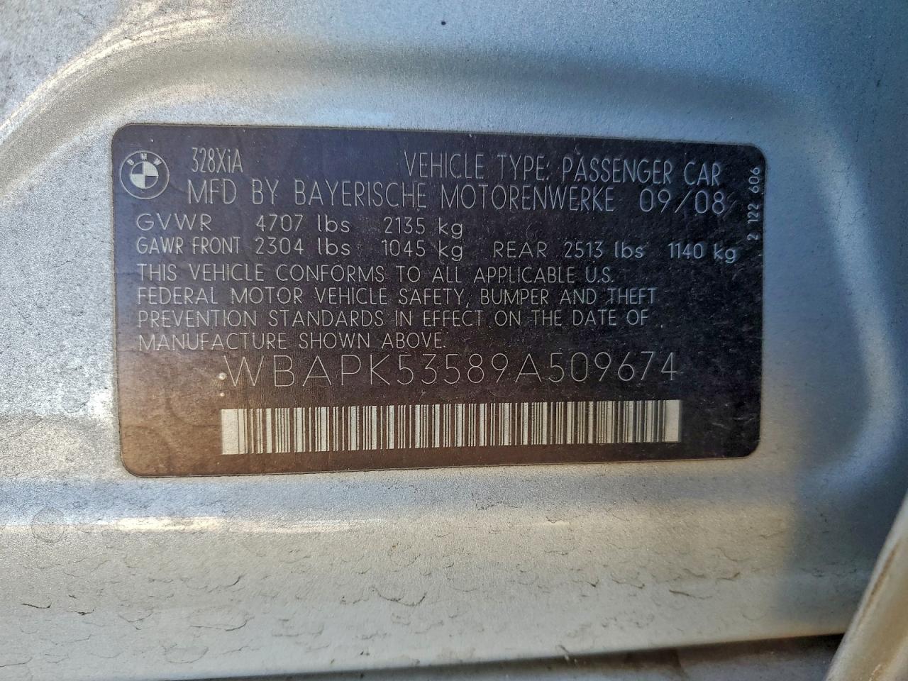2009 BMW 328 XI SULEV photo 23