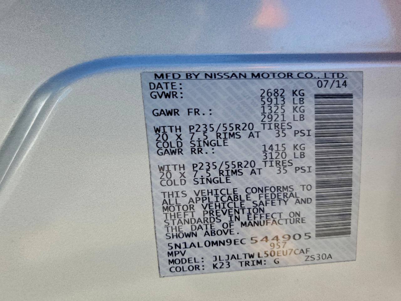 2014 INFINITI QX60 photo 13