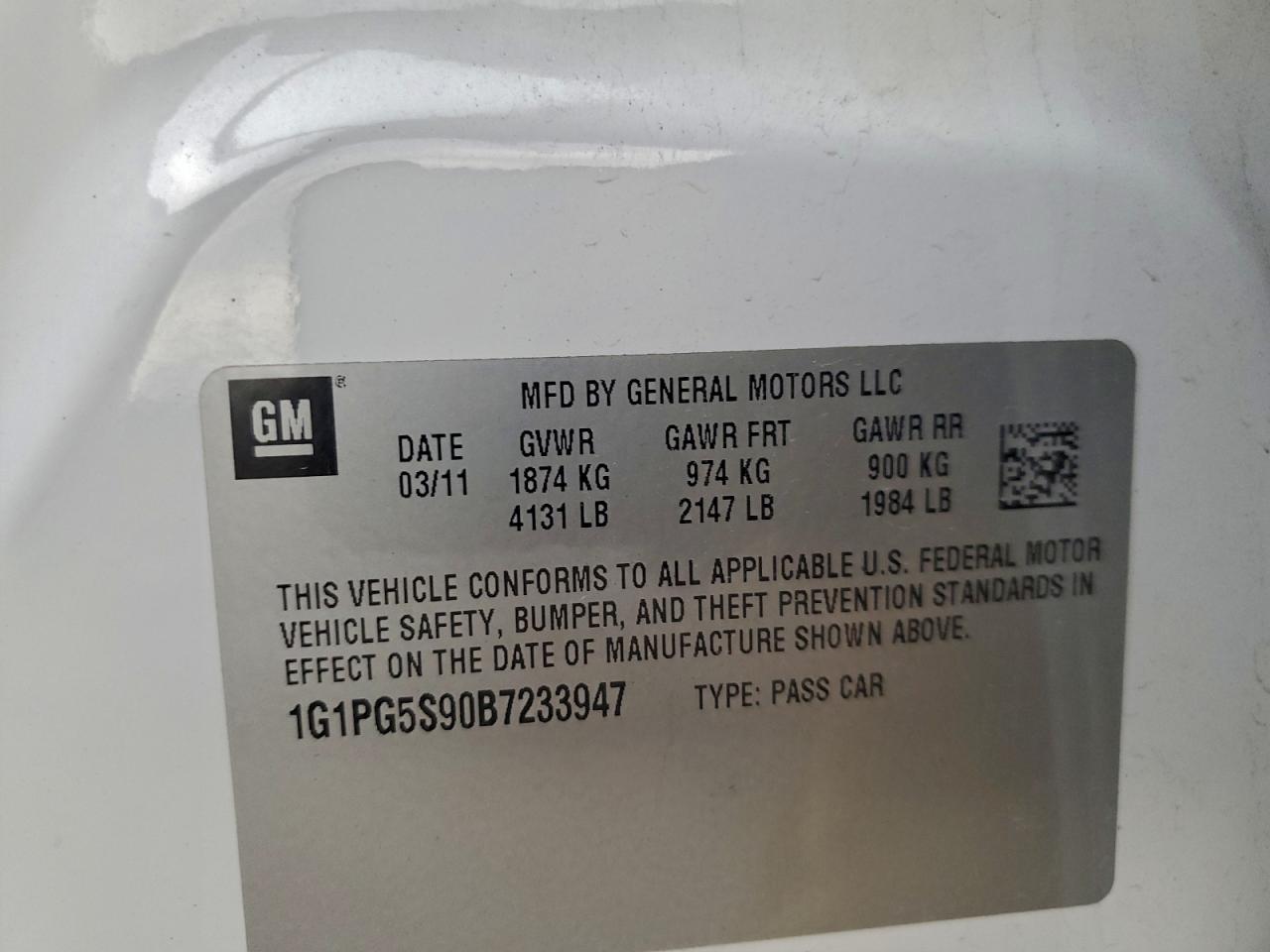 2011 CHEVROLET CRUZE LT photo 23