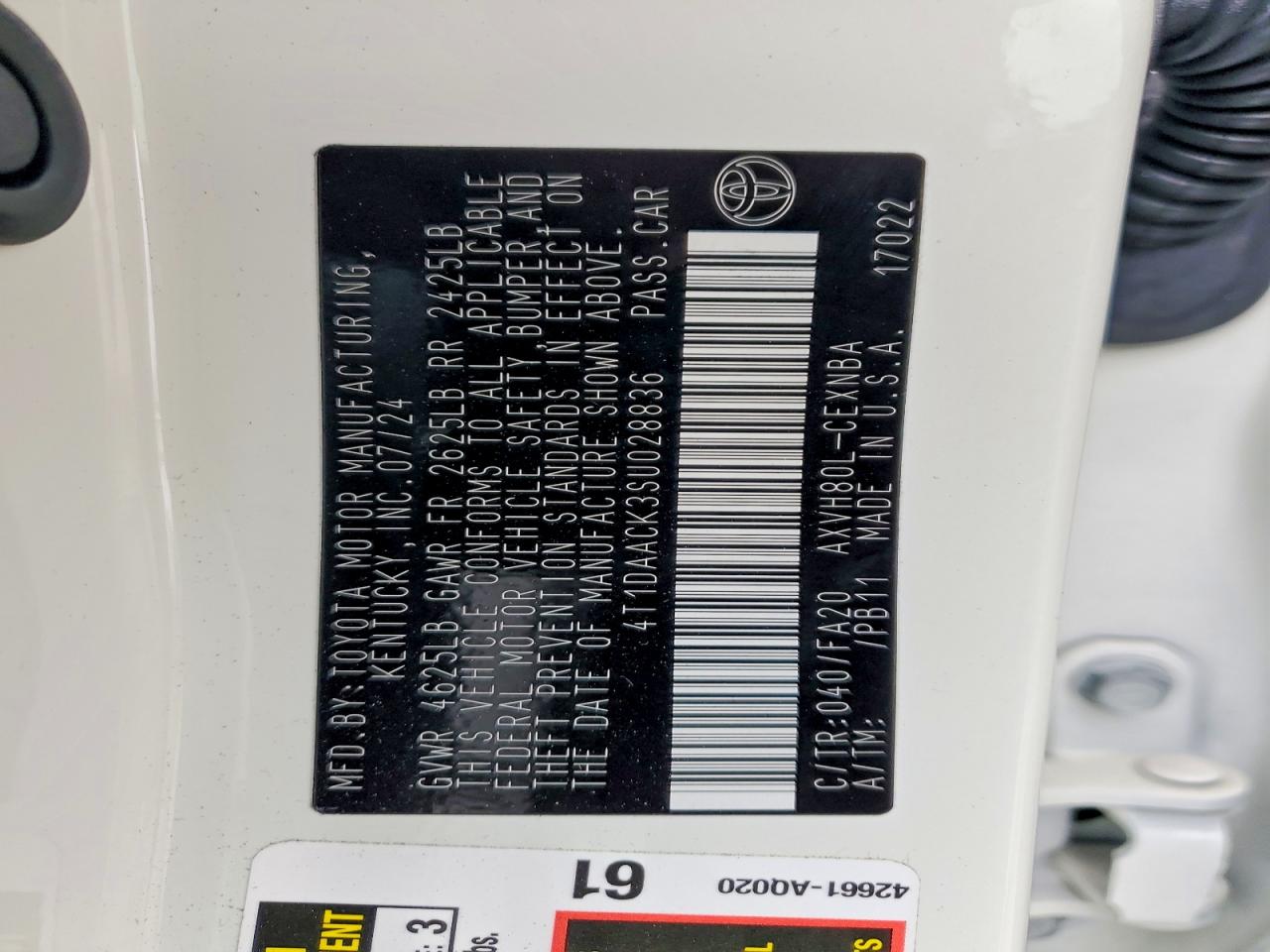 2025 TOYOTA CAMRY XSE photo 12