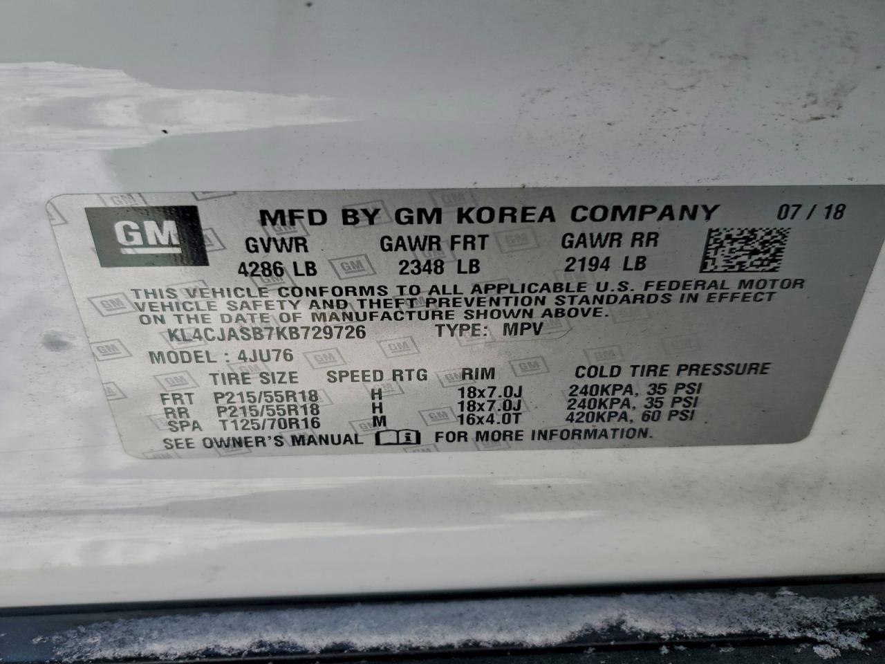 2019 BUICK ENCORE PREFERRED photo 13