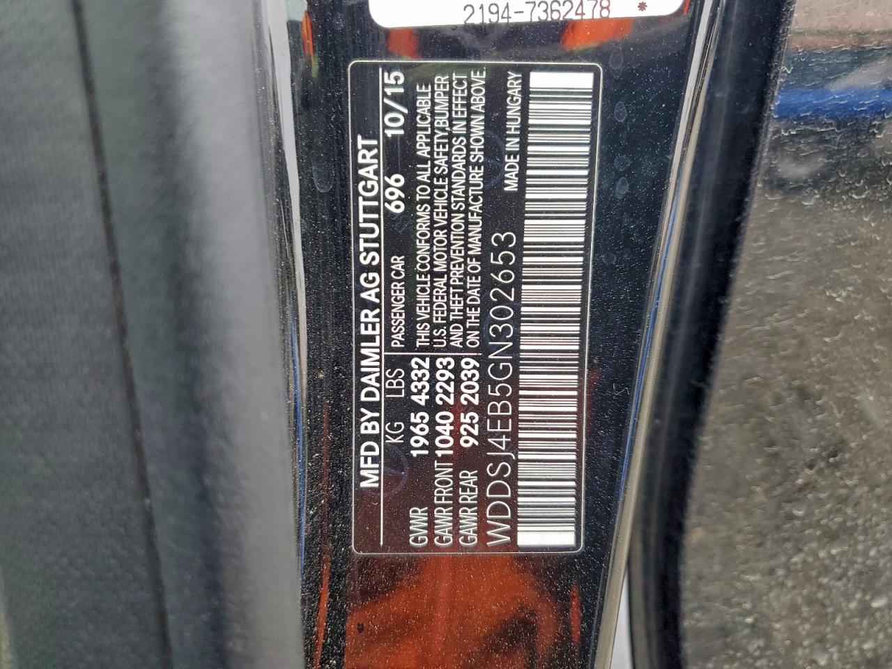 2016 MERCEDES-BENZ CLA 250 photo 25