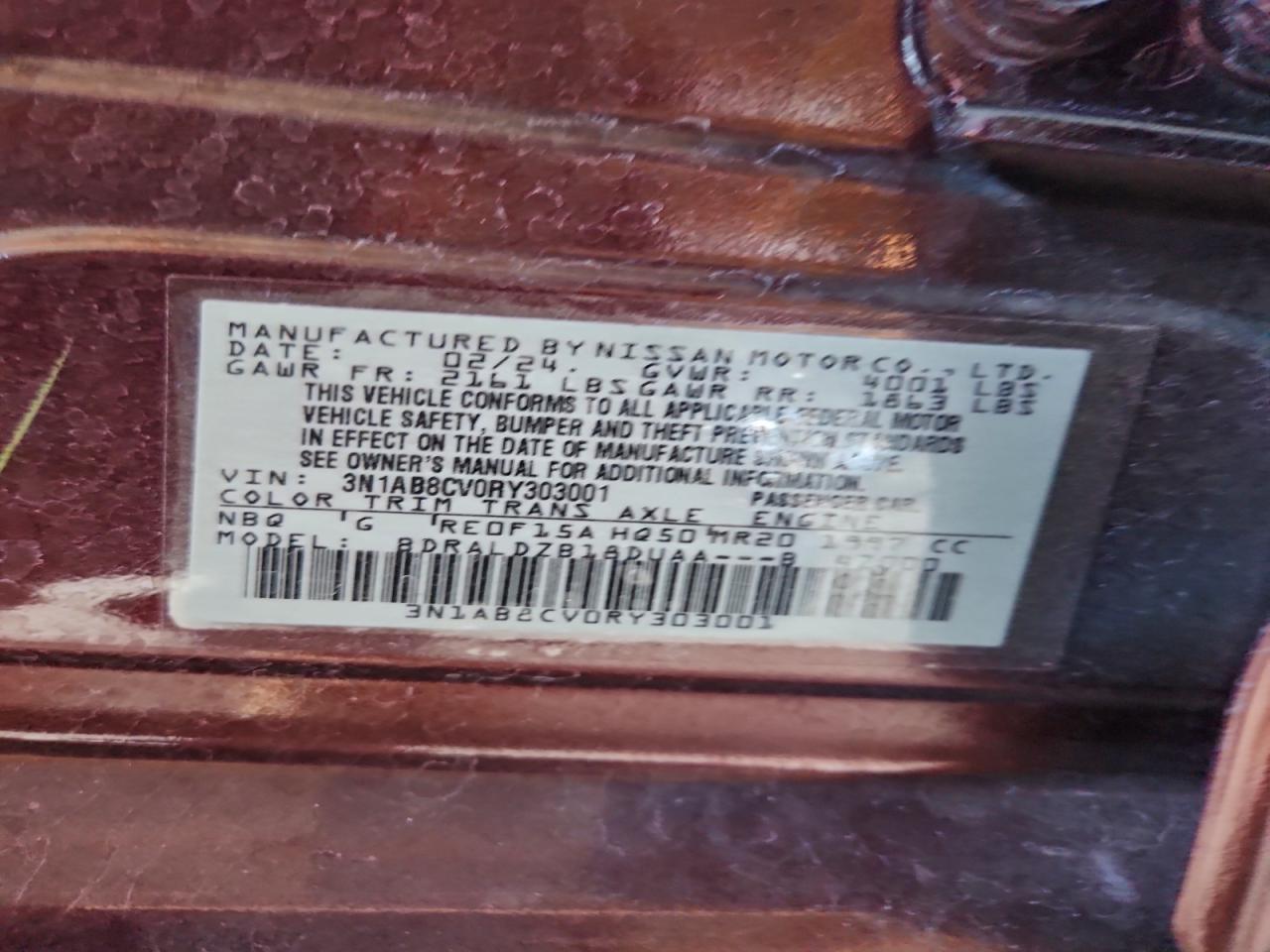 2024 NISSAN SENTRA SV photo 12