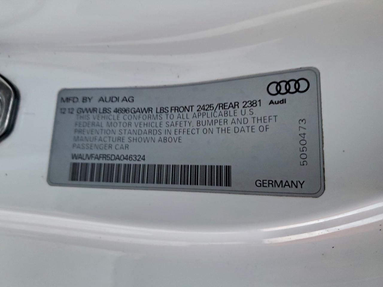 2013 AUDI A5 PRESTIGE photo 12