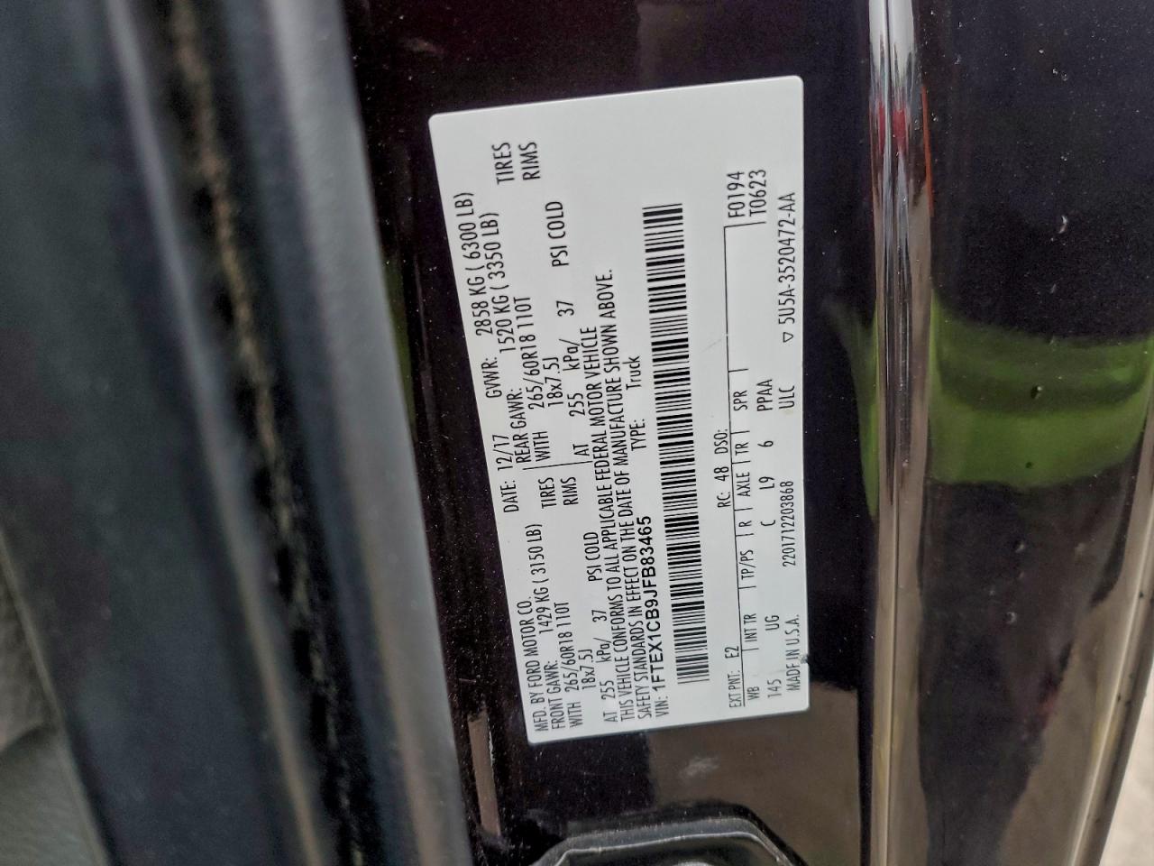 2018 FORD F150 SUPER CAB photo 12