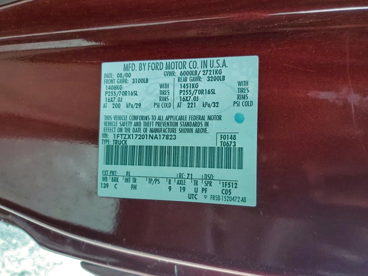 2001 FORD F150 photo 34