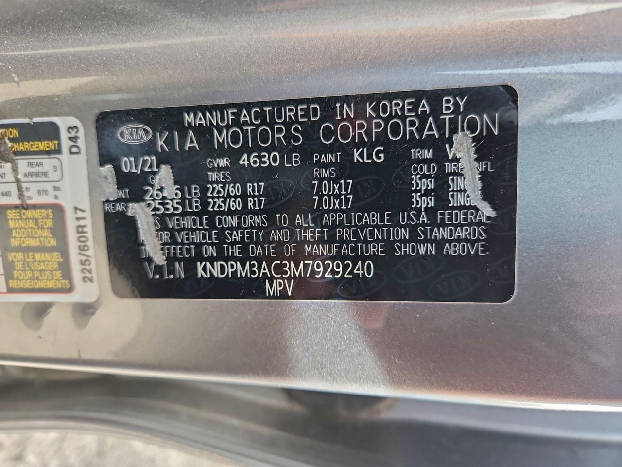 2021 KIA SPORTAGE LX photo 13