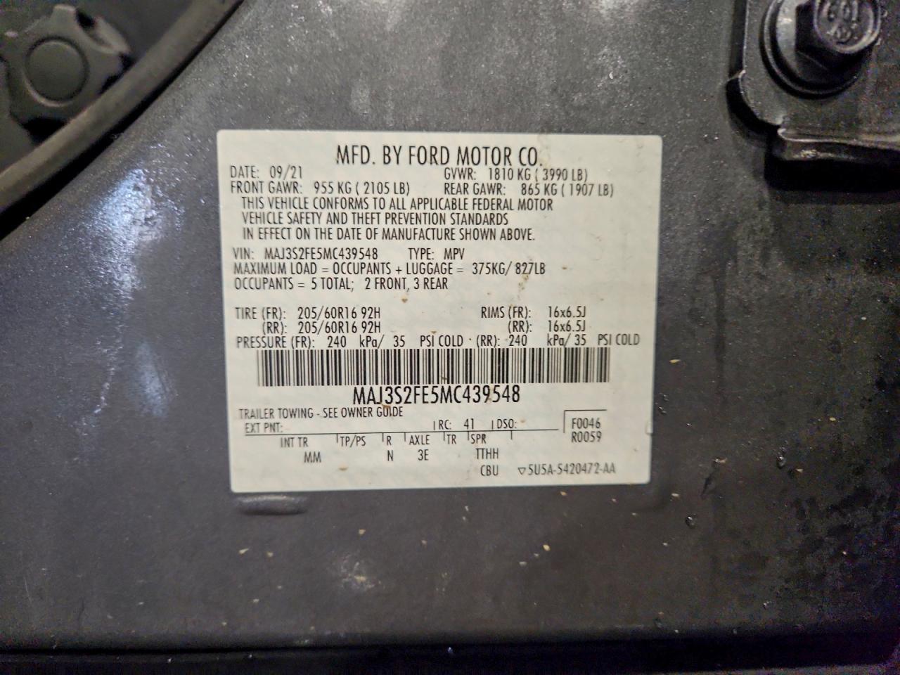 2021 FORD ECOSPORT S photo 25