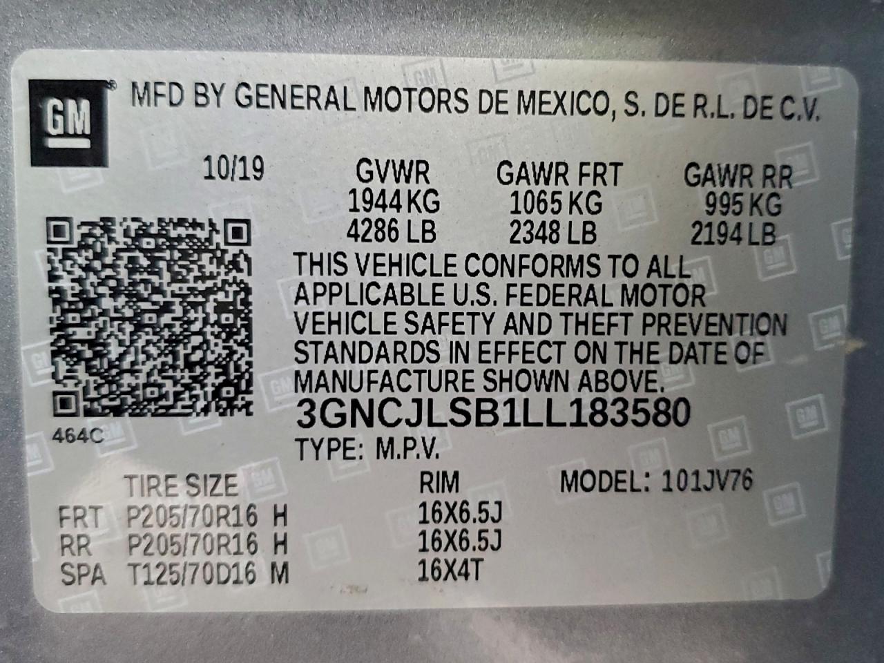 2020 CHEVROLET TRAX 1LT photo 37