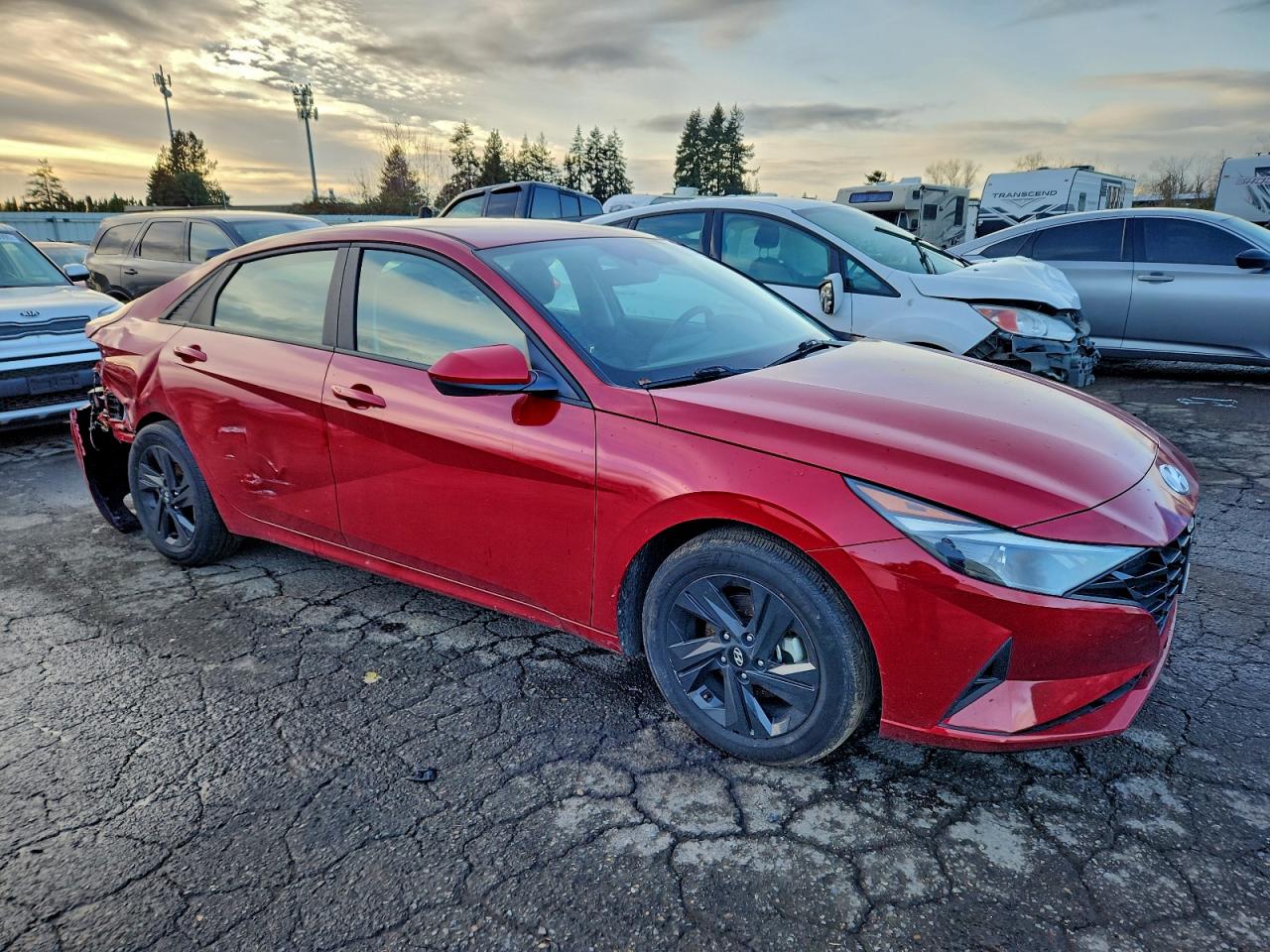 2023 HYUNDAI ELANTRA BLUE photo 4