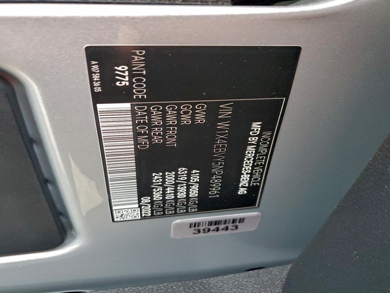 2022 MERCEDES-BENZ SPRINTER 2500 photo 37