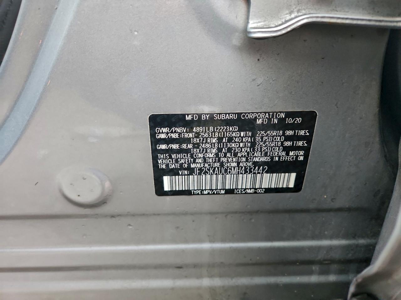 2021 SUBARU FORESTER LIMITED photo 25