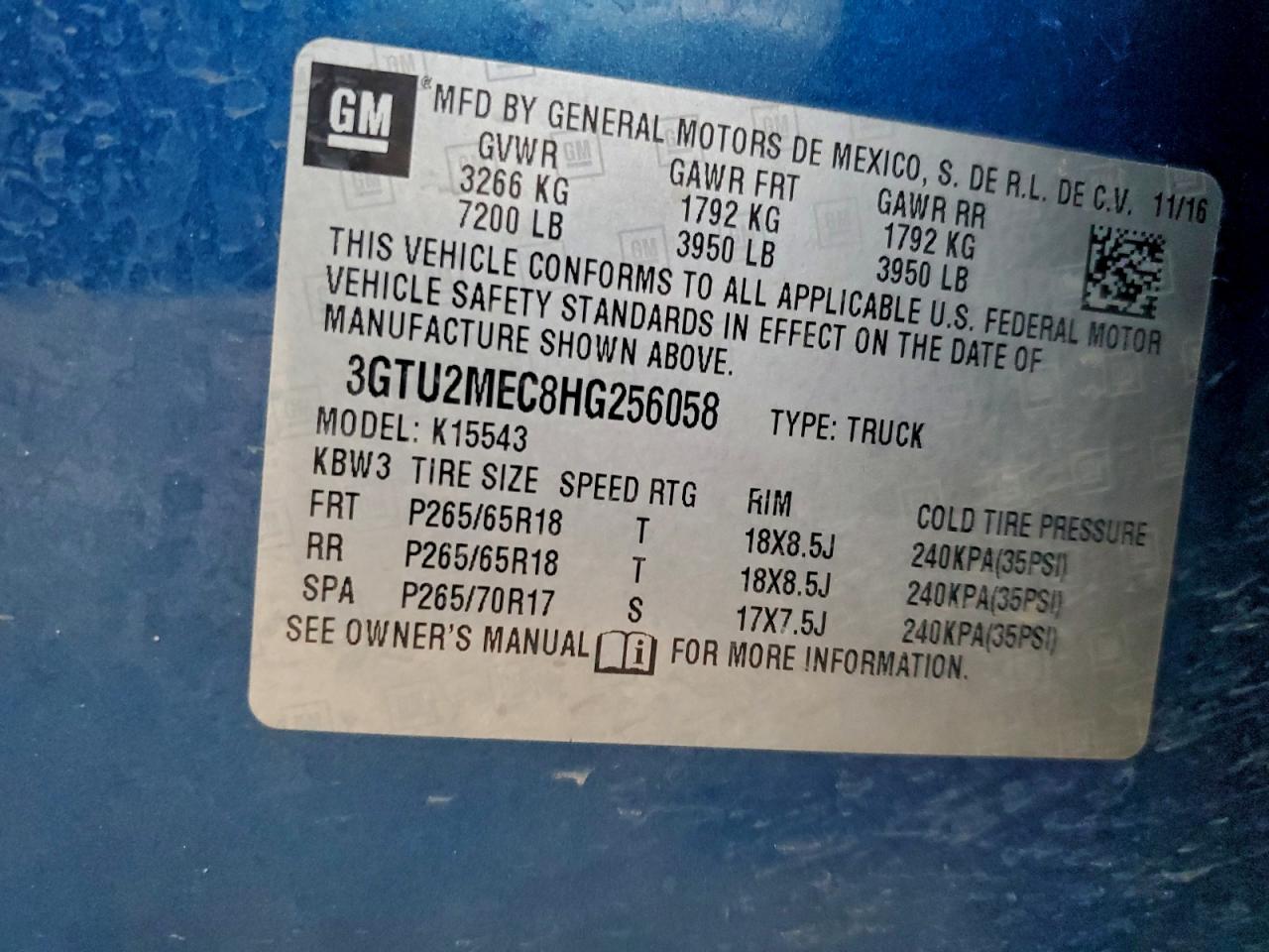 2017 GMC SIERRA K1500 SLE photo 12