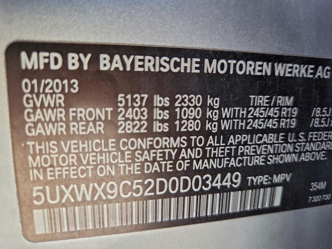 2013 BMW X3 XDRIVE28I photo 34