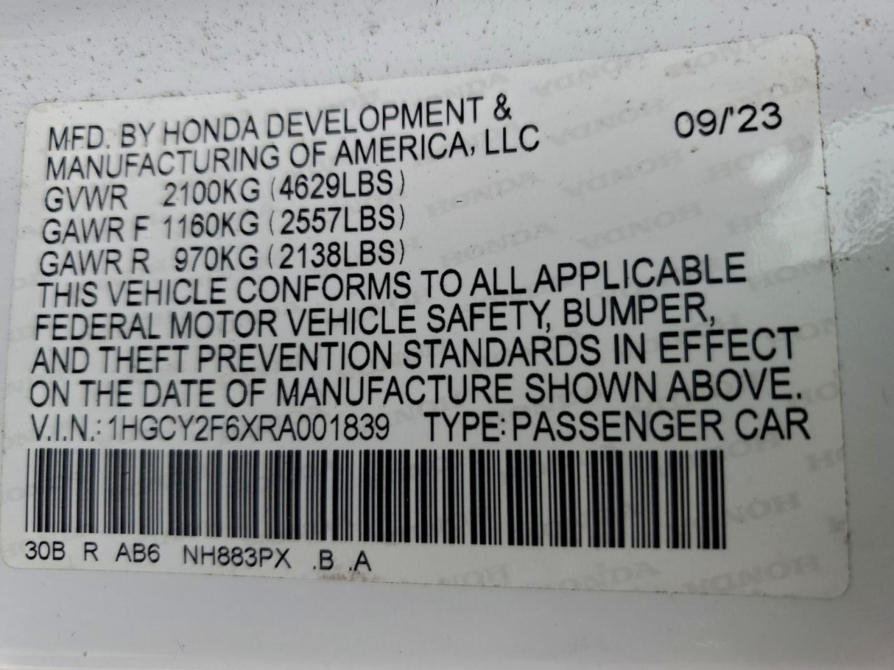 2024 HONDA ACCORD HYBRID EXL photo 13
