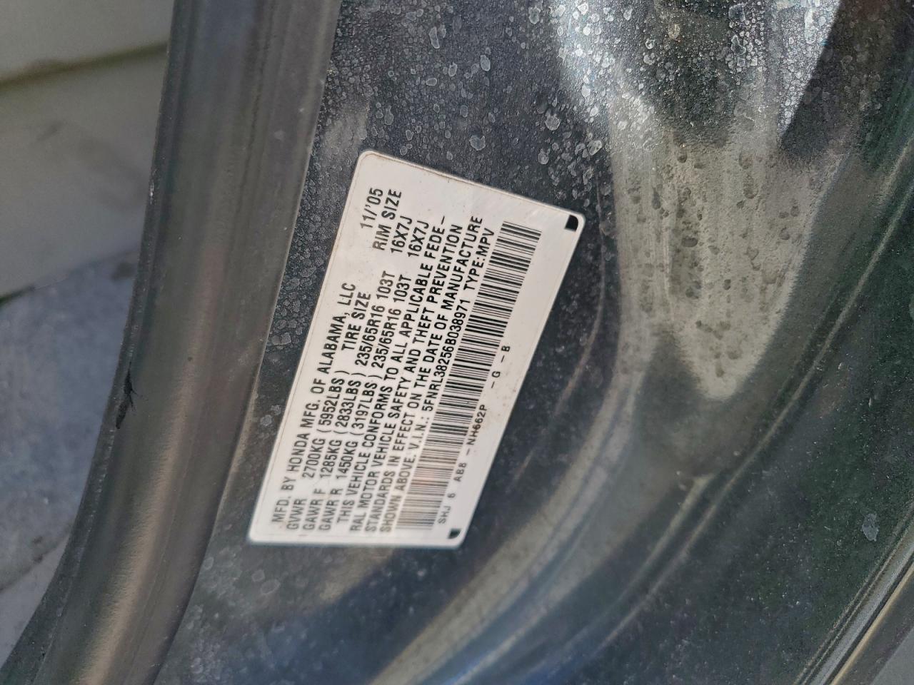 2006 HONDA ODYSSEY LX photo 13