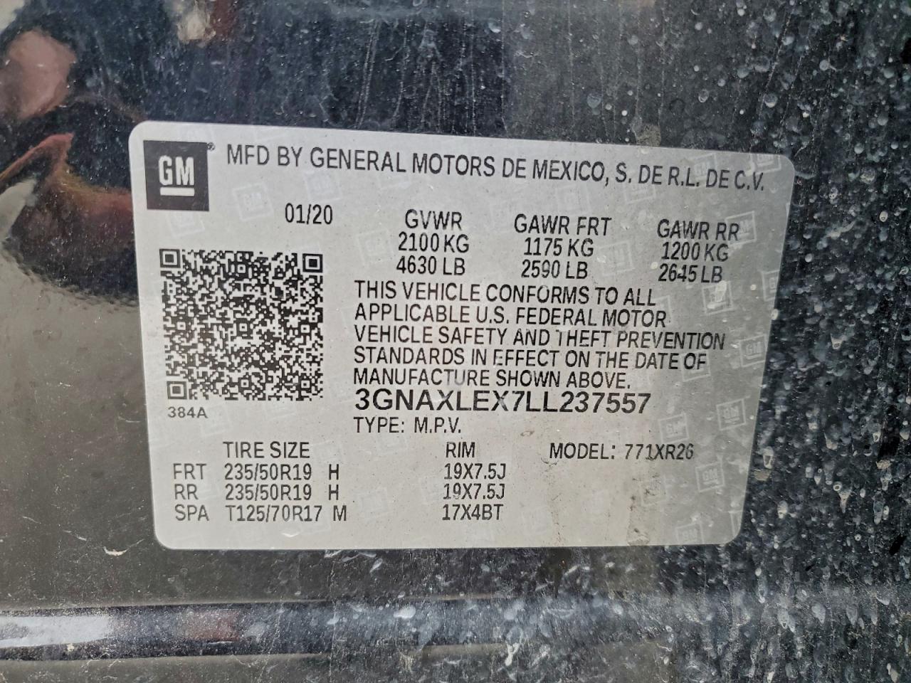 2020 CHEVROLET EQUINOX LT photo 13