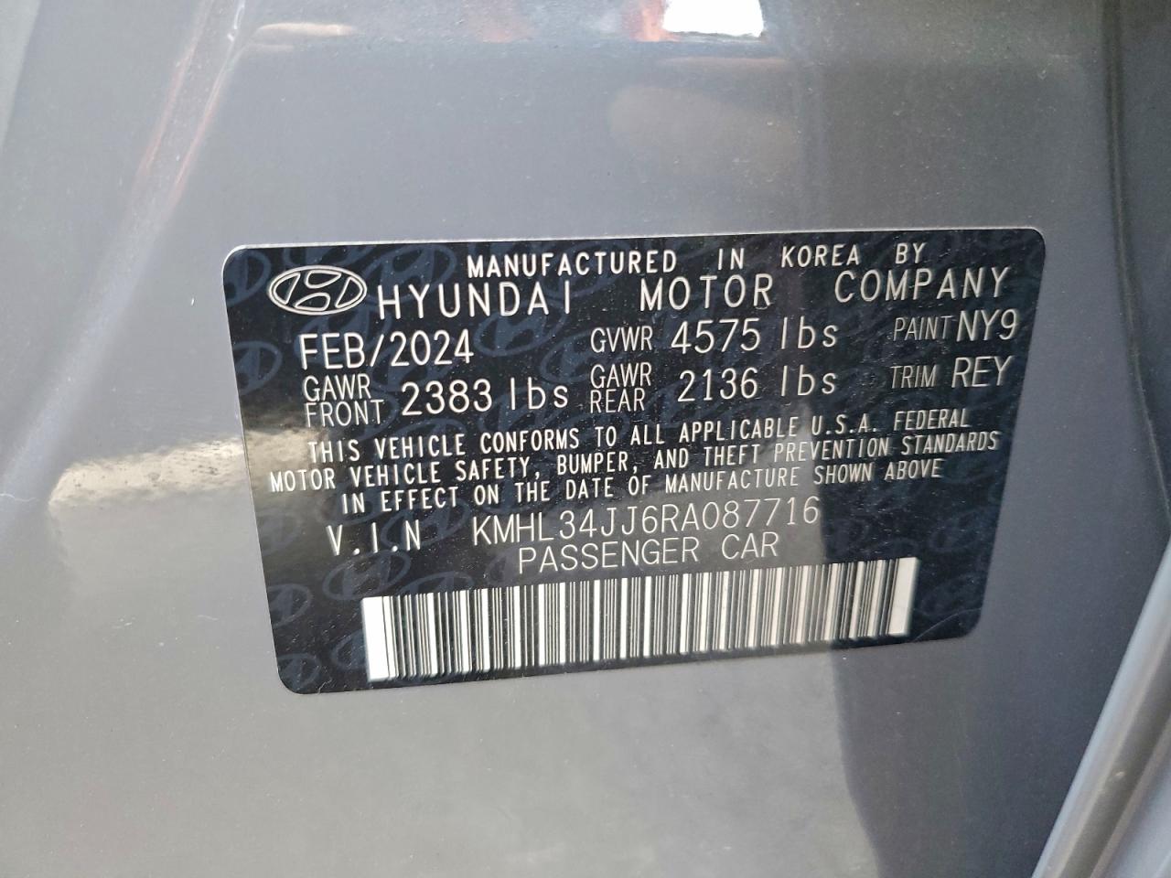 2024 HYUNDAI SONATA HYBRID photo 34