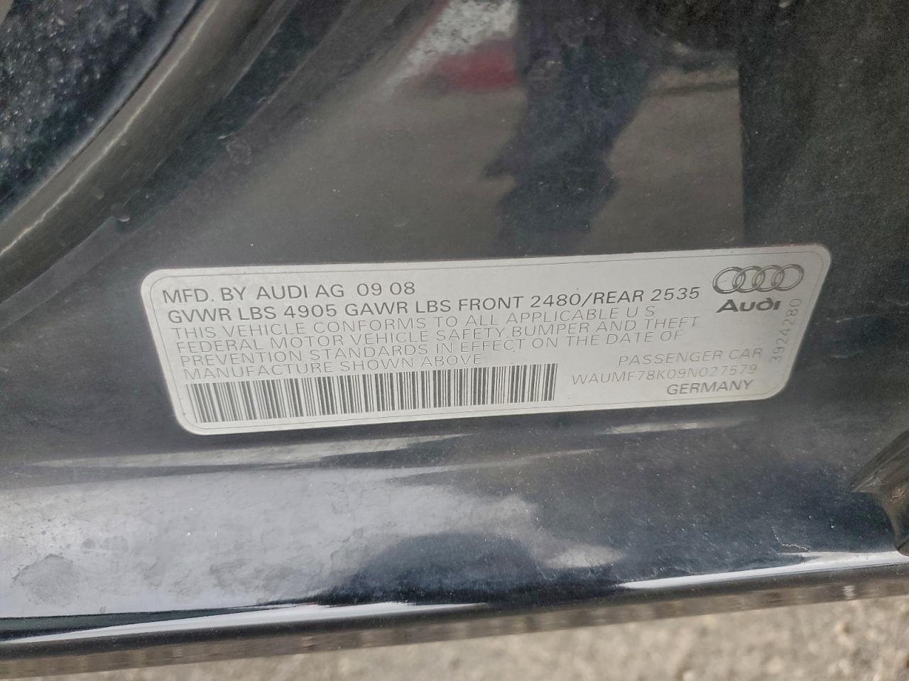 2009 AUDI A4 PRESTIGE photo 13