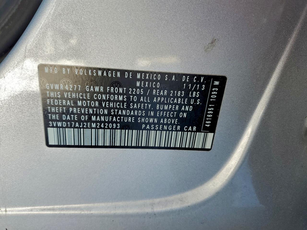 2014 VOLKSWAGEN JETTA SE photo 12