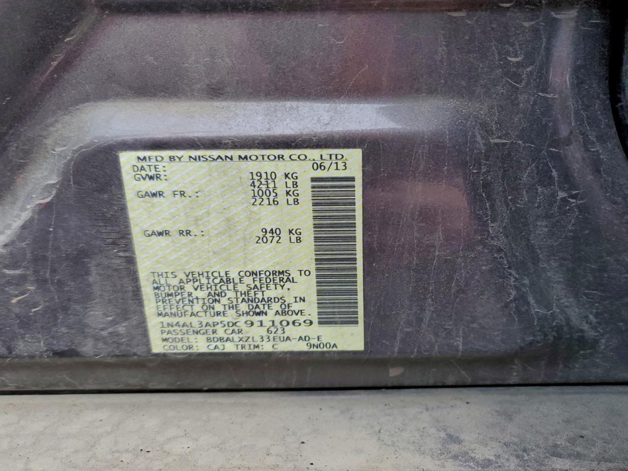 2013 NISSAN ALTIMA 2.5 photo 34