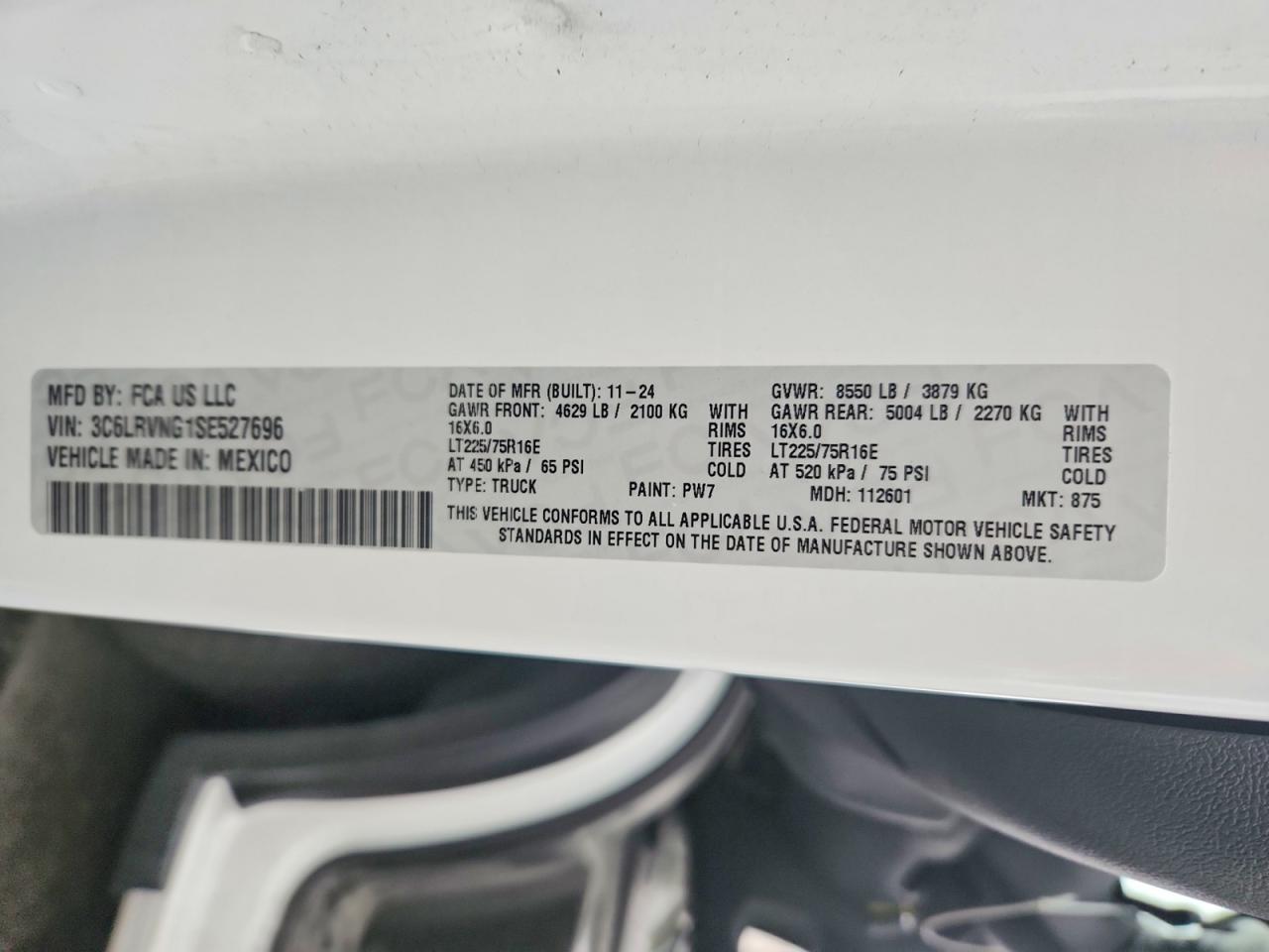2025 RAM PROMASTER 1500 DELIVERY VAN photo 14