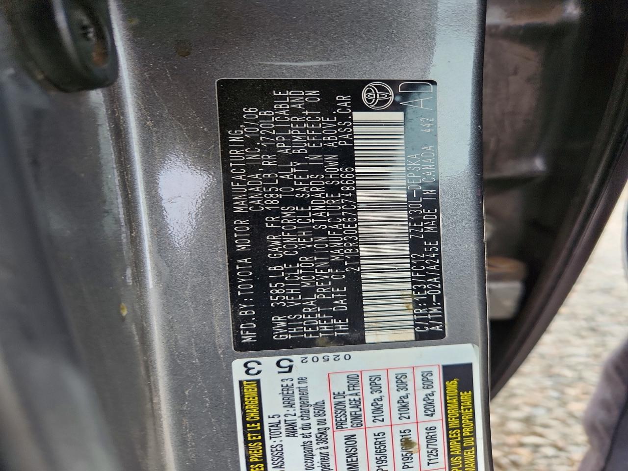 2007 TOYOTA COROLLA S photo 23