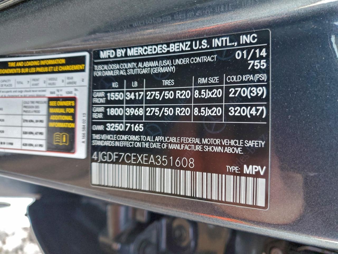 2014 MERCEDES-BENZ GL 450 4MATIC photo 37