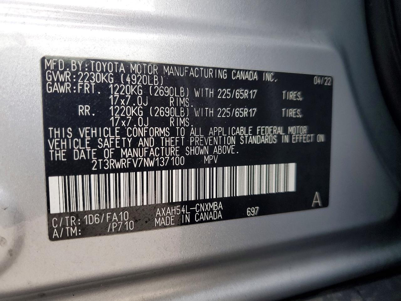 2022 TOYOTA RAV4 XLE photo 13