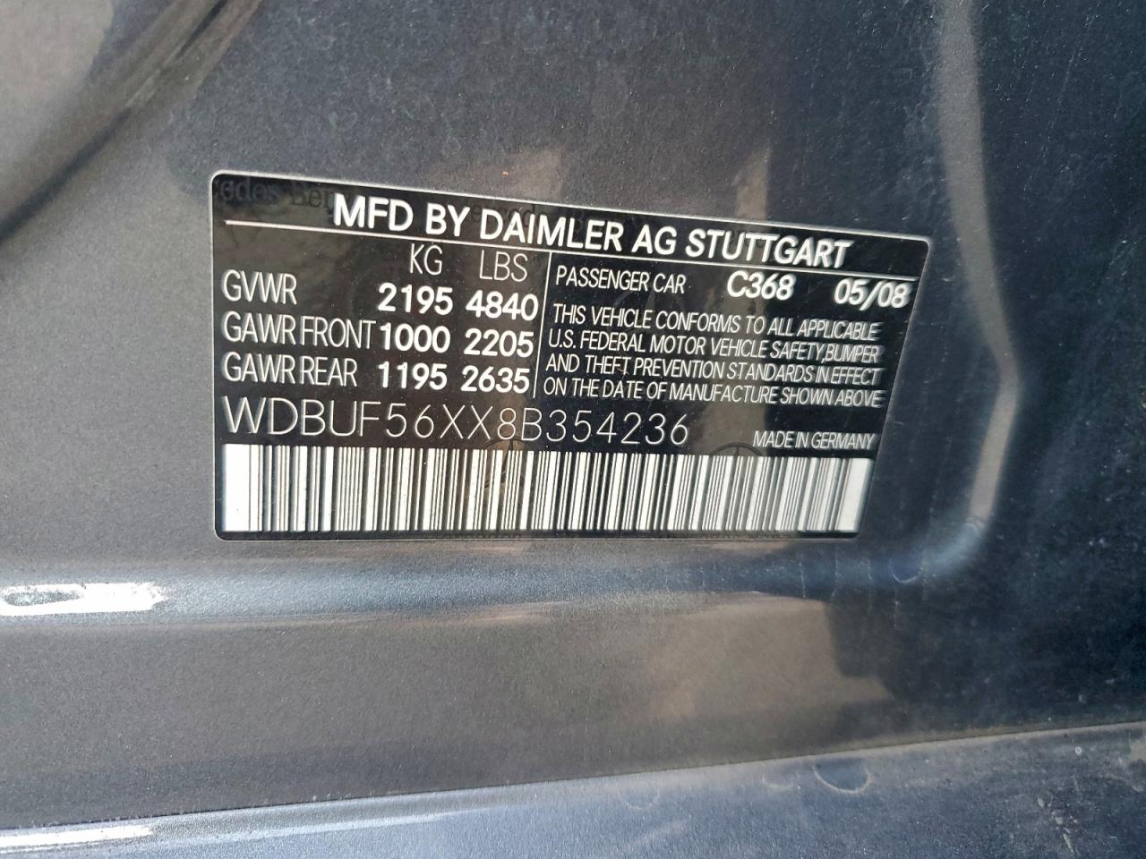 2008 MERCEDES-BENZ E 350 photo 12