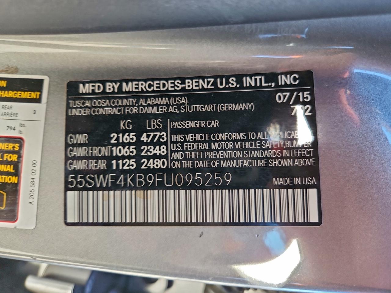 2015 MERCEDES-BENZ C 300 4MATIC photo 25