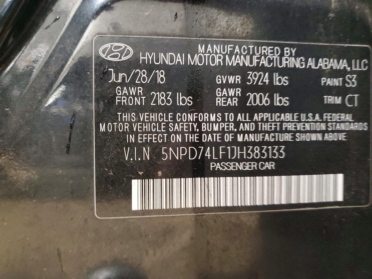 2018 HYUNDAI ELANTRA SE photo 12