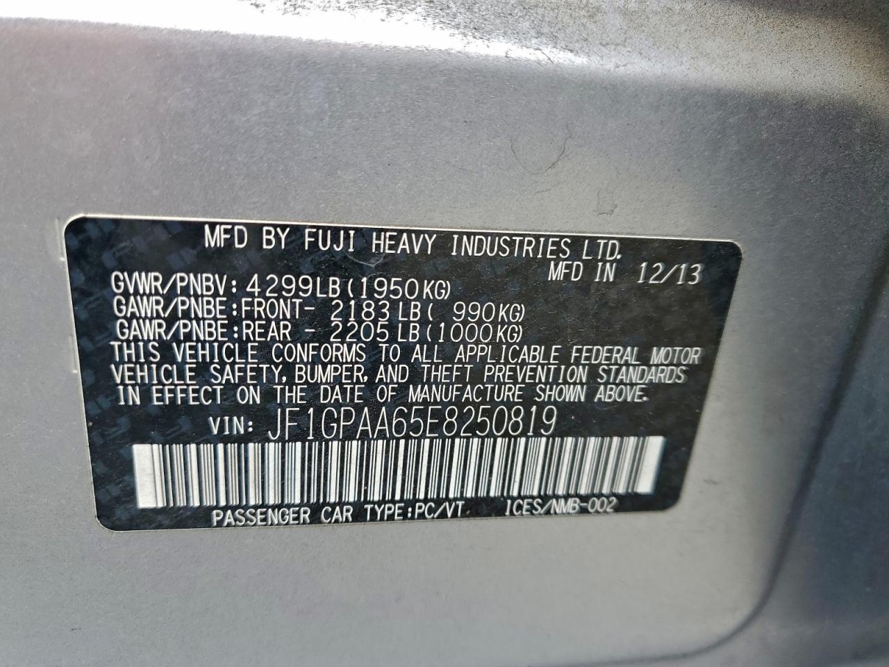 2014 SUBARU IMPREZA photo 34