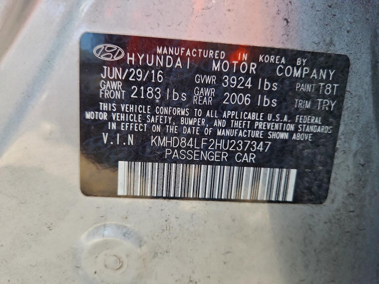 2017 HYUNDAI ELANTRA SE photo 23