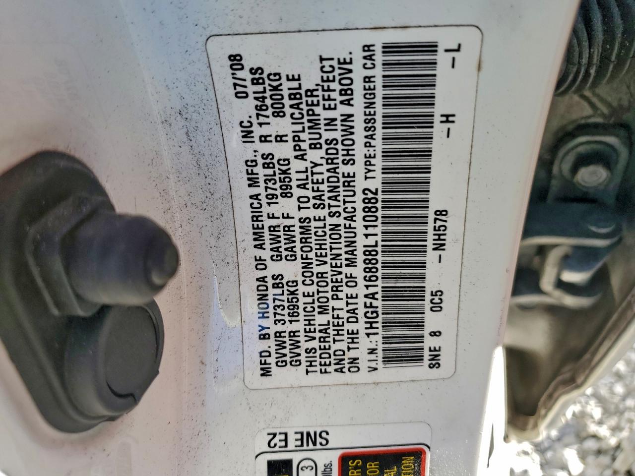 2008 HONDA CIVIC EX photo 37