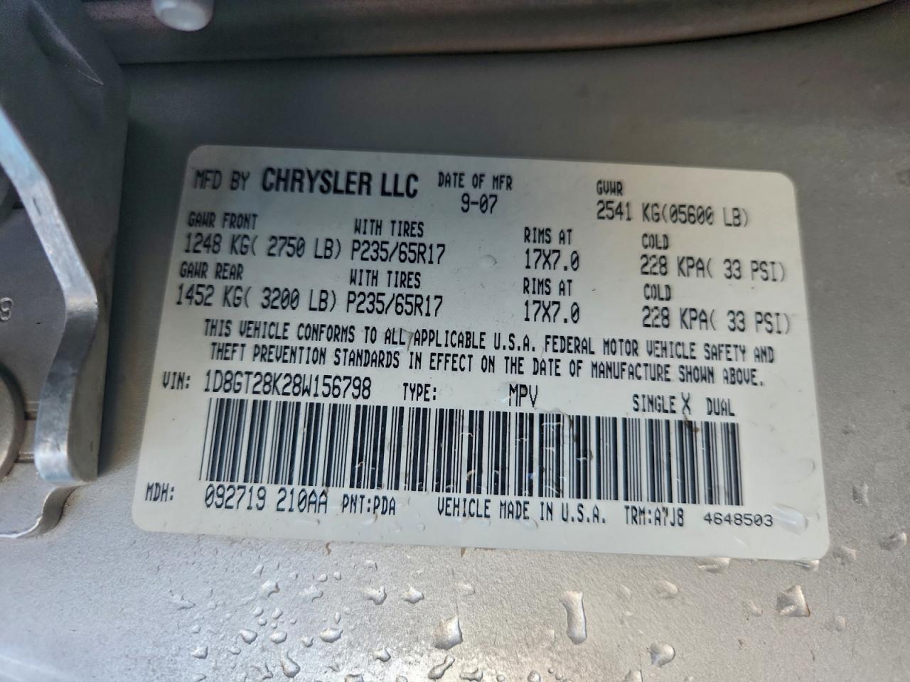 2008 DODGE NITRO SXT photo 34