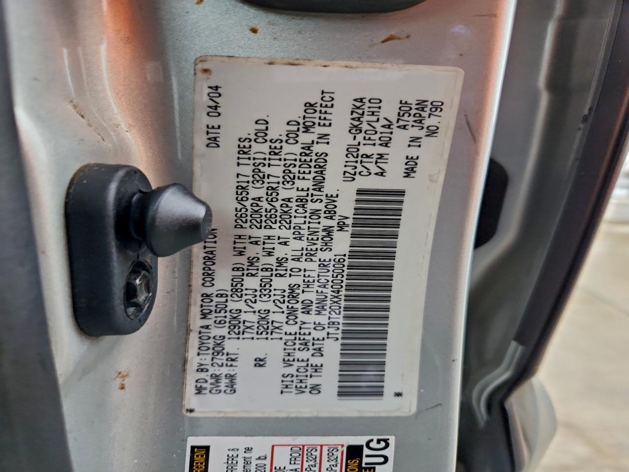 2004 LEXUS GX 470 photo 37