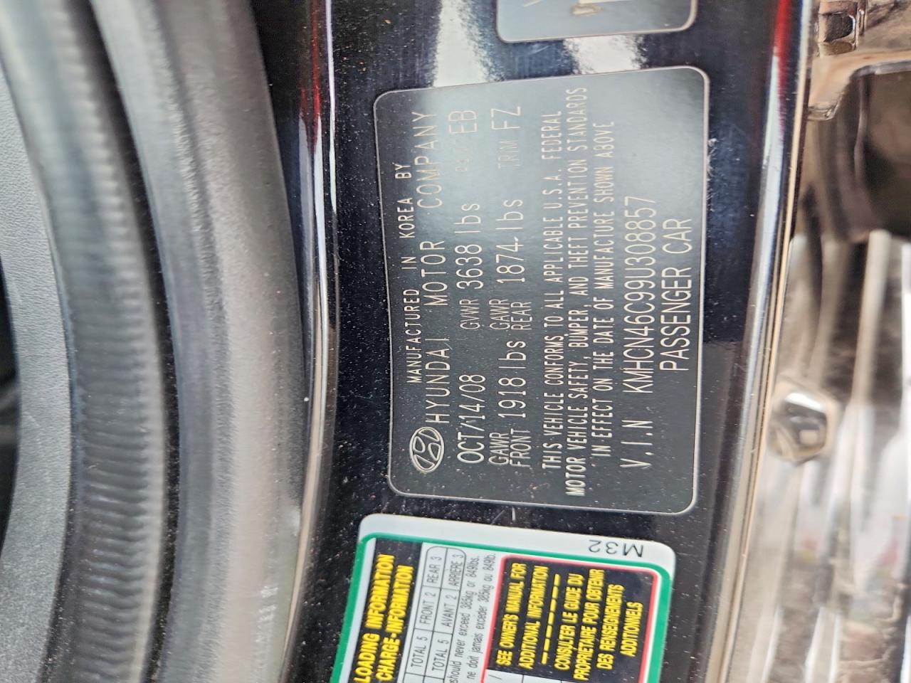 2009 HYUNDAI ACCENT GLS photo 34