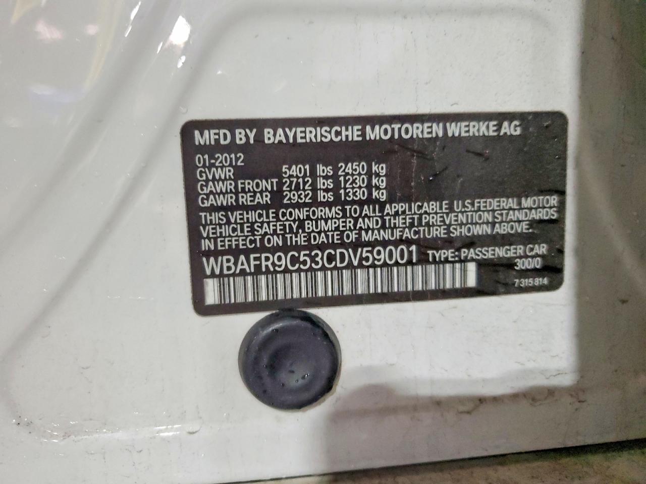 2012 BMW 550 I photo 12