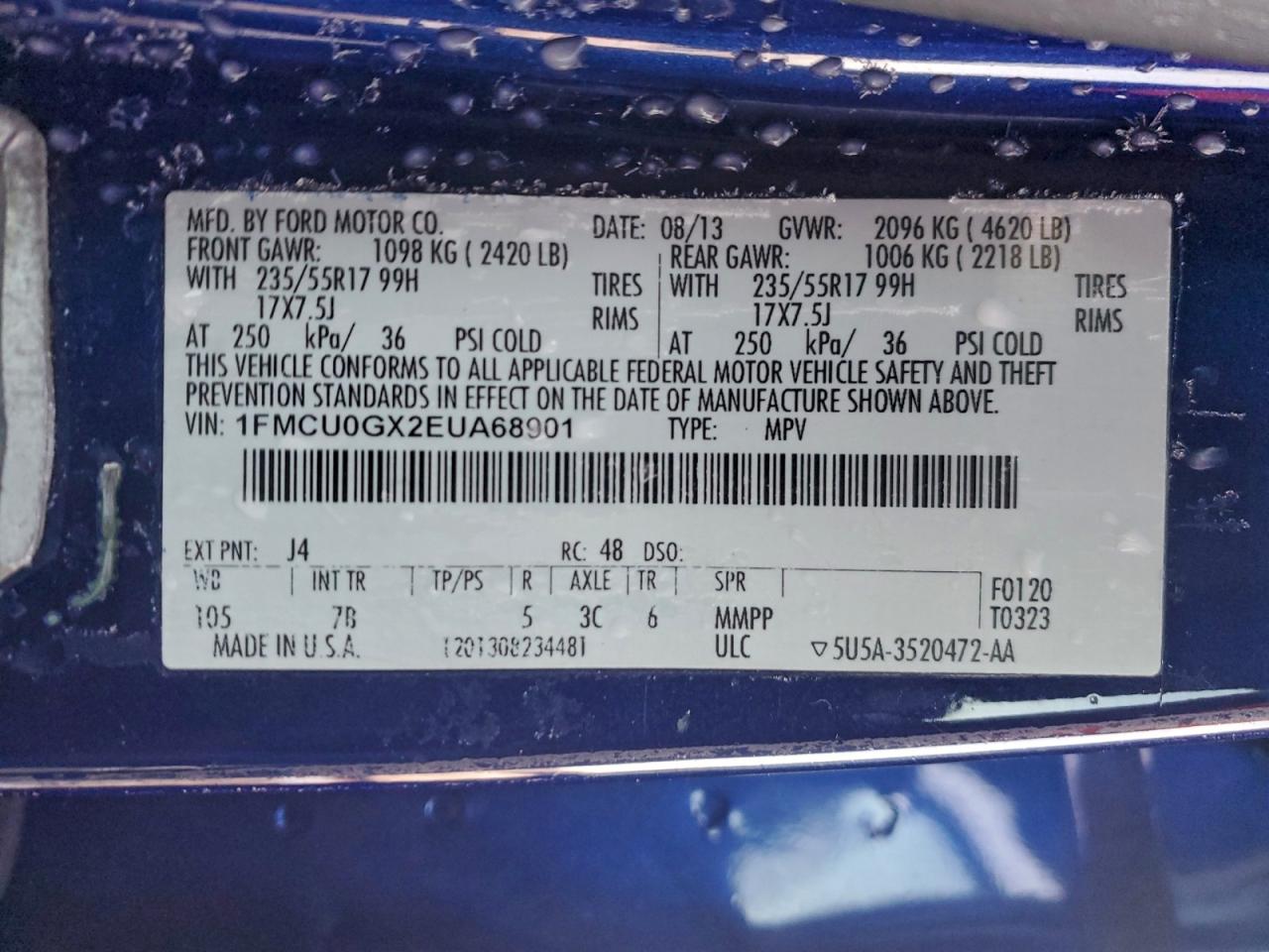 2014 FORD ESCAPE SE photo 25