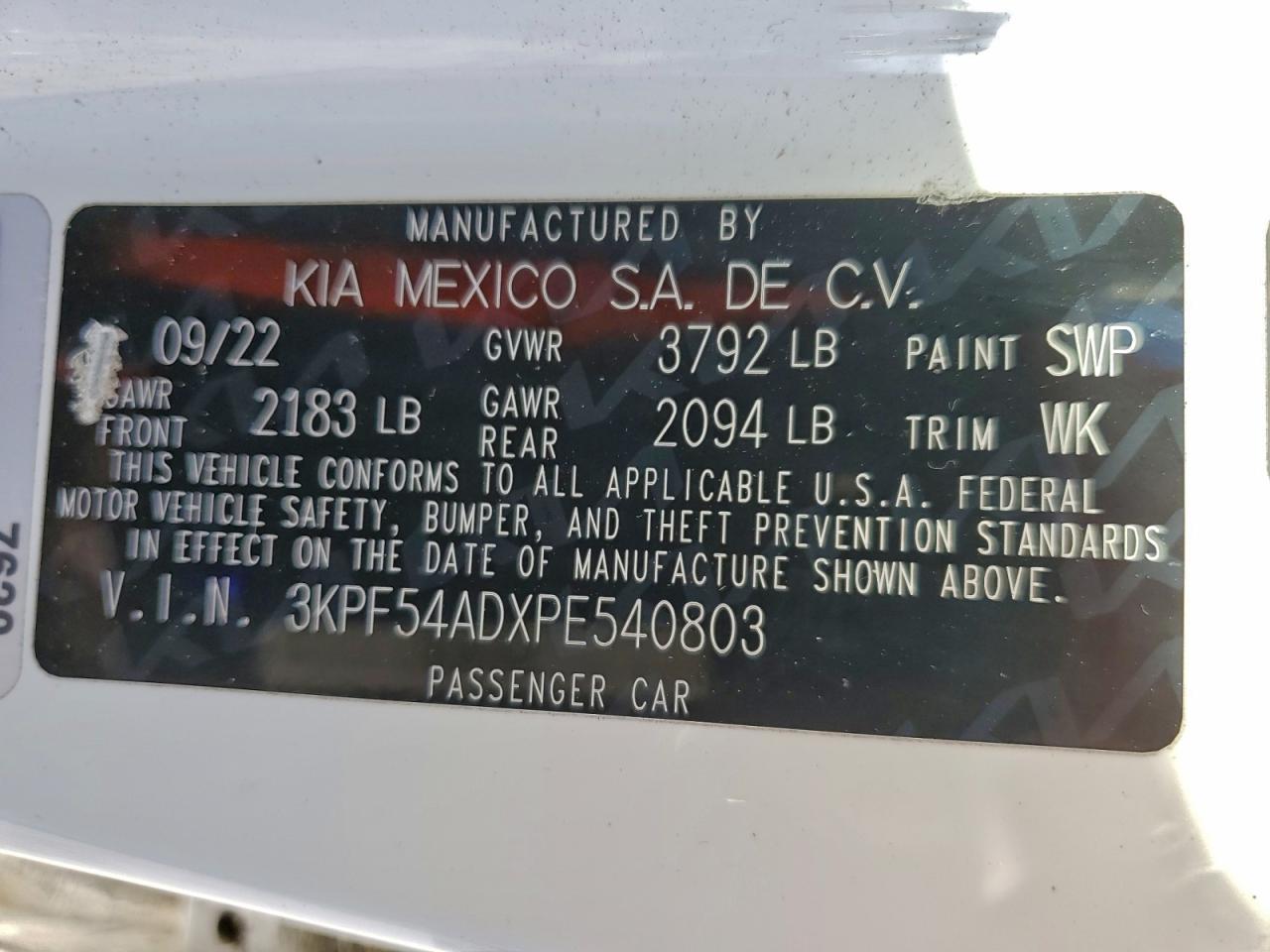2023 KIA FORTE GT LINE photo 12