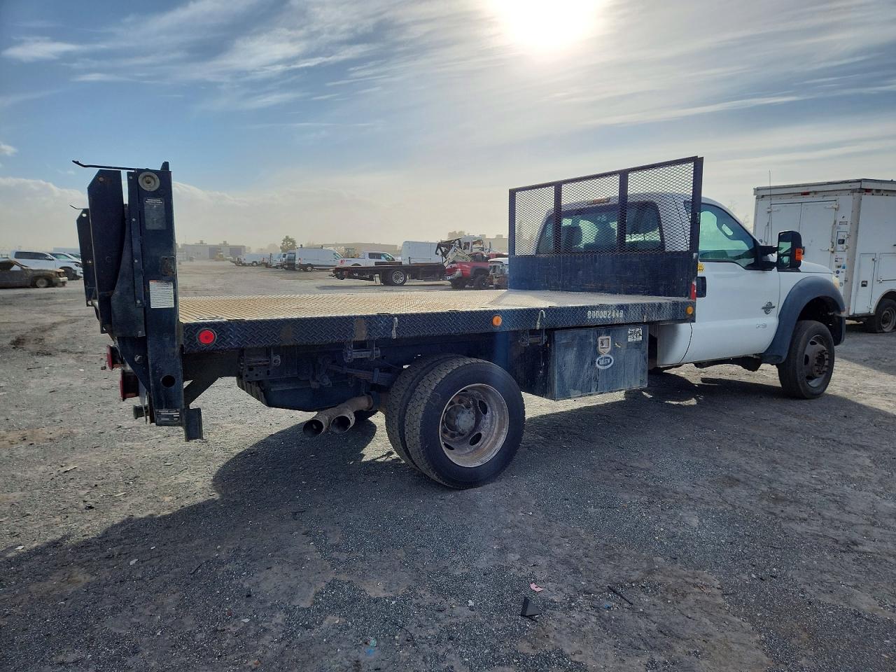 2013 FORD F550 SUPER DUTY FLATBED TRUCK photo 7