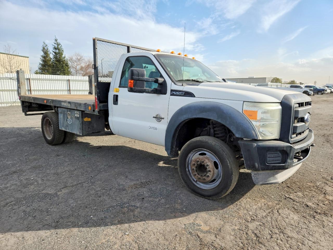 2013 FORD F550 SUPER DUTY FLATBED TRUCK photo 10